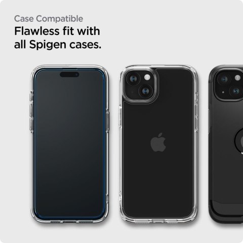 Szkło hartowane ochronne na iPhone 15 Plus ALM Glass FC - czarne 2 szt.