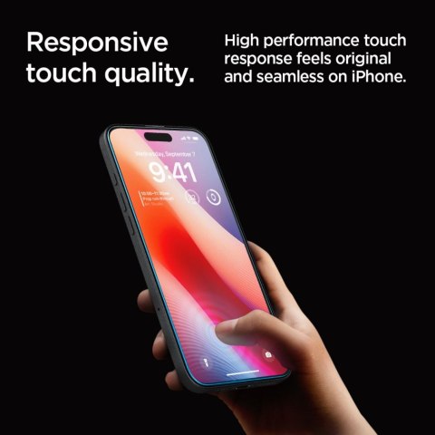Szkło hartowane z ramką montażową na iPhone 16 Pro Max - 2 szt.