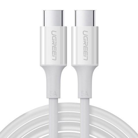 Kabel przewód USB-C 5A szybkie ładowanie PD QC 2m biały