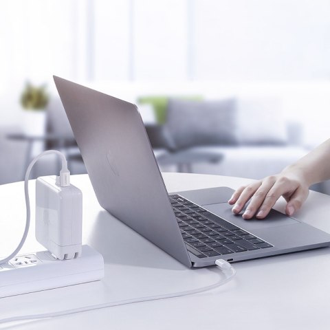 Kabel przewód USB-C 5A szybkie ładowanie PD QC 2m biały
