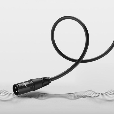 Przedłużacz do kabla przewodu audio do mikrofonu XLR 5m czarny
