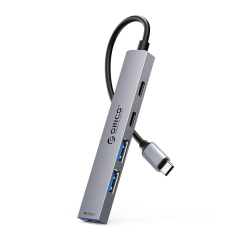 Hub YSB4-U2 stacja dokująca USB-C na USB-A USB-C - szary