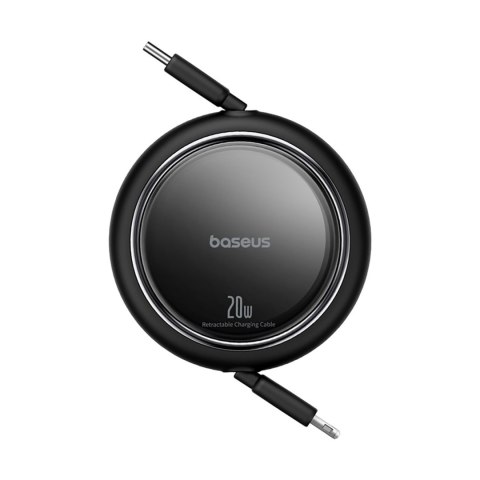 Kabel przewód zwijany Free2Pull USB-C - iPhone Lightning 20W 1m - czarny