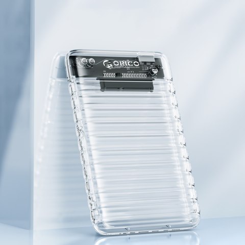 Kieszeń obudowa na dysk 2139U3-V1 2.5'' HDD / SSD USB Micro-B 5Gb/s - przezroczysta