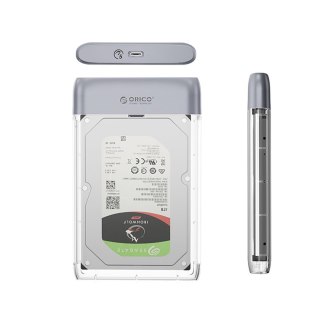 Kieszeń obudowa na dysk TX25C3 2.5'' HDD / SSD USB-C 5Gb/s - przezroczysta