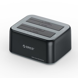 Stacja dokująca 6829C3 na 2 dyski 2.5'' / 3.5'' SATA HDD / SSD - czarna