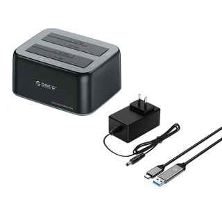 Stacja dokująca 6829C3 na 2 dyski 2.5'' / 3.5'' SATA HDD / SSD - czarna