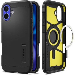 Etui Tough Armor MagSafe z podstawką na iPhone 16 - czarne