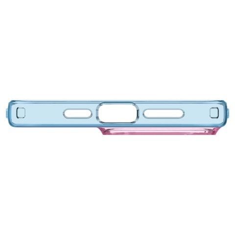 Etui case na iPhone 15 Pro Liquid Crystal - różowo niebieskie