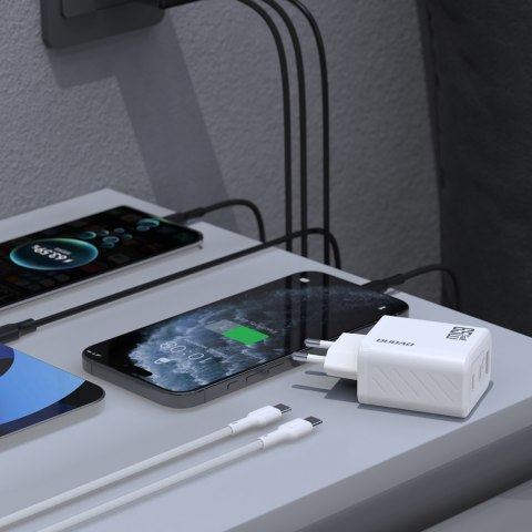 Ładowarka sieciowa A29 GaN USB-C USB-A 65W - biała