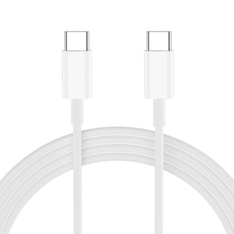 Ładowarka sieciowa USB-C z kablem USB-C PD 20W - biała