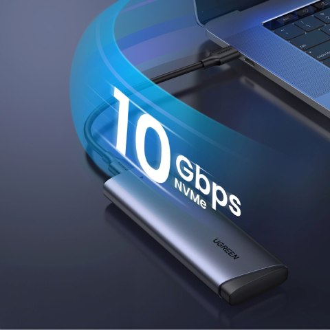Obudowa na dysk M.2 NVMe PCIe SSD - srebrna