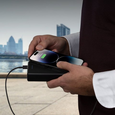 Powerbank 20000 mAh USB-A USB-C - czarny