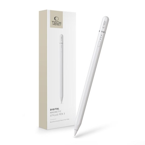 Rysik magnetyczny do tabletu iPad Digital Magnetic Stylus Pen 3 - biały