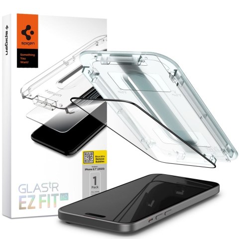 Szkło hartowane ochronne na iPhone 15 Glas.tR EZ Fit FC - czarne