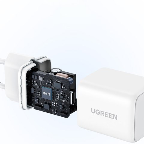 Ładowarka sieciowa X513 GaN USB-C 30W - biała
