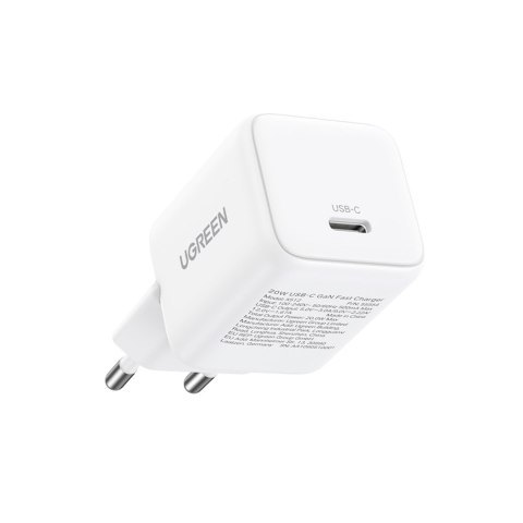 Ładowarka sieciowa X513 GaN USB-C 30W z kablem USB-C 1m - biała