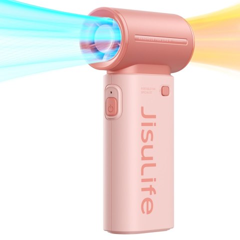 Mini dmuchawa wiatrak wentylator przenośny USB-C 5000mAh - różowy