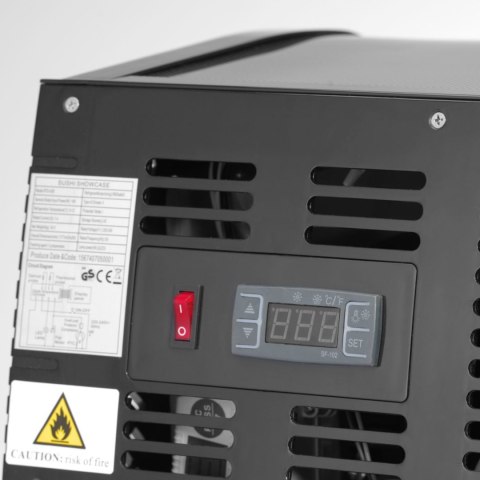 Witryna chłodnicza do sushi 4x GN 1/3 LED 0-12 C 190 W