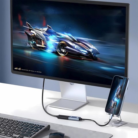 Adapter przejściówka USB-C - HDMI 4K 60Hz - czarny