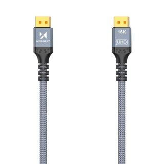 Kabel przewód DisplayPort z ceryfikatem VESA 80 Gb/s 16K HDR HDCP DSC 3m - czarny