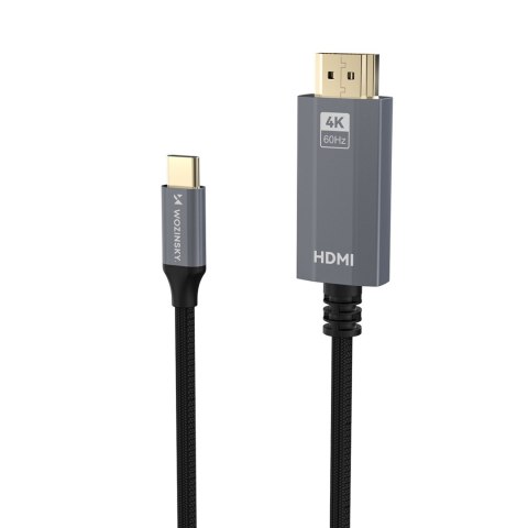 Kabel przewód USB-C - HDMI 4K 60Hz 1.8m - czarny