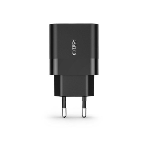 Ładowarka sieciowa C30W USB-C USB-A 30W - czarna