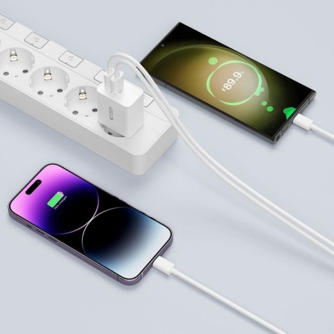 Ładowarka sieciowa NC30W USB-C USB-A 30W - czarna