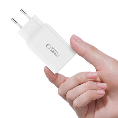 Ładowarka sieciowa NC45W-GAN 2x USB-C 45W - biała