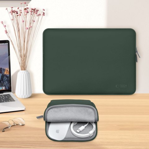 Torba pokrowiec Neoslim na laptopa tablet 13-14'' + etui na akcesoria - zielony