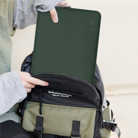 Torba pokrowiec Neoslim na laptopa tablet 13-14'' + etui na akcesoria - zielony