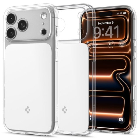 Etui case na iPhone 17 Pro Max Ultra Hybrid T MagSafe - przezroczysto-białe