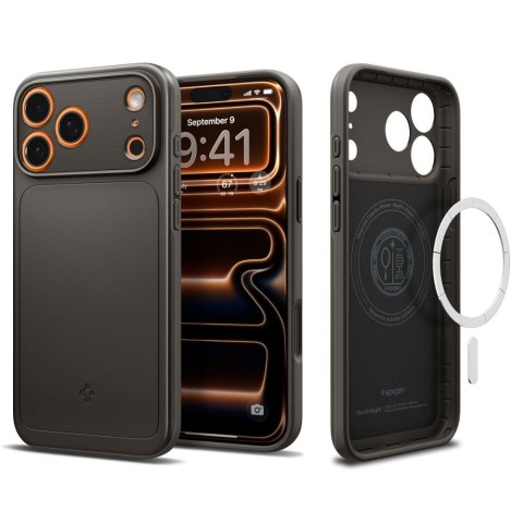 Etui case plecki na iPhone 17 Pro Thin Fit MagSafe - szare