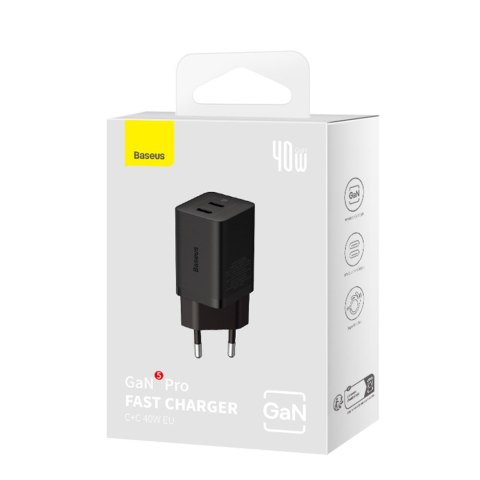 Ładowarka sieciowa GaN5 Pro 40W USB-C - czarna