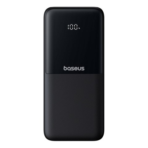 Powerbank 10000mAh 22.5W z wyświetlaczem kablami USB-C iPhone Lightning Lipow - czarny