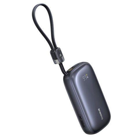 Powerbank 20000mAh 22.5W z wyświetlaczem kablem EnerFill FC21 Qpow 3 Ultra - czarny