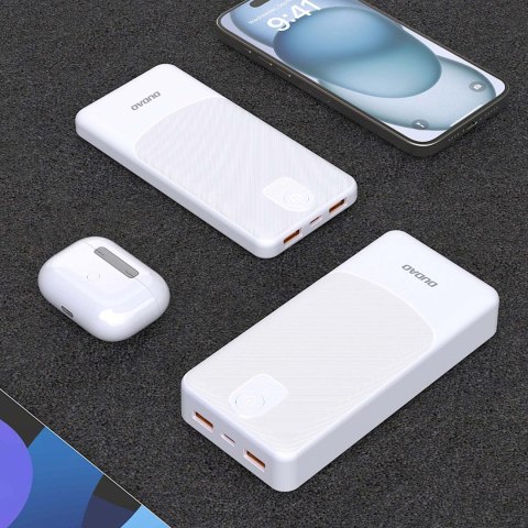 Powerbank K10 10000mAh USB-A 12W 2.4A - biały
