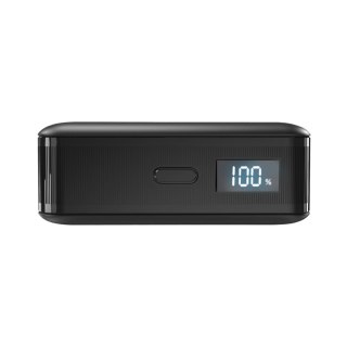 Powerbank z wyświetlaczem LCD 10000mAh USB-C 30W - czarny