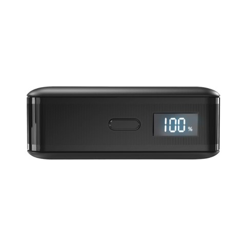 Powerbank z wyświetlaczem LCD 10000mAh USB-C 30W - czarny
