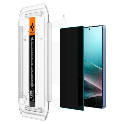 Szkło prywatyzujące z aplikatorem na Samsung Galaxy S25 Ultra Glas.TR Ez Fit Privacy - 2 szt.