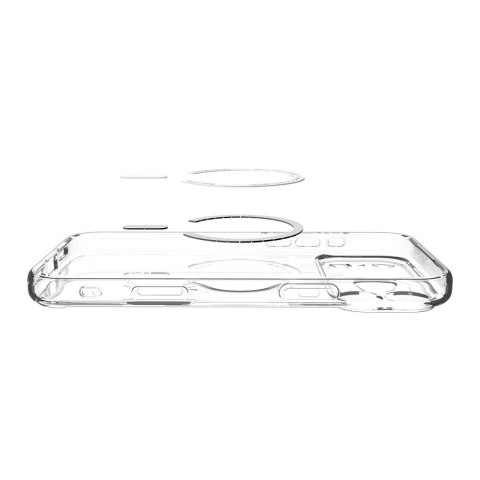 Etui case na iPhone 17 Pro Max MagSafe Ultra Hybrid - przezroczysto-białe