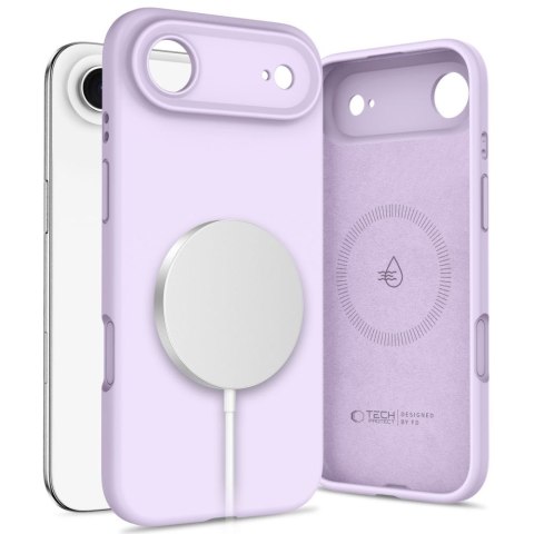 Etui case plecki na iPhone 17 Air MagSafe Silicone - fioletowe