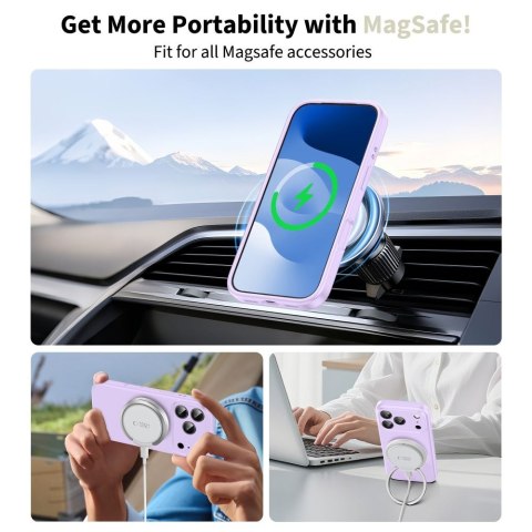 Etui case plecki na iPhone 17 Pro Max MagSafe Silicone - fioletowe