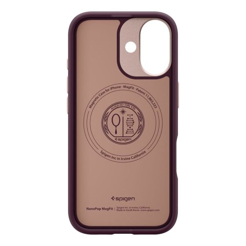 Etui case pokrowiec na iPhone 17 MagSafe Nano Pop Mag - bordowe