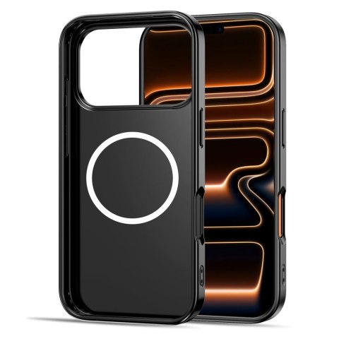 Etui case pokrowiec na iPhone 17 Pro Max MagSafe Lamano - czarno-czerwone