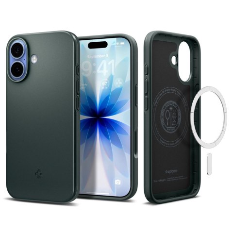 Etui pokrowiec case na iPhone 17 MagSafe Thin Fit - zielone