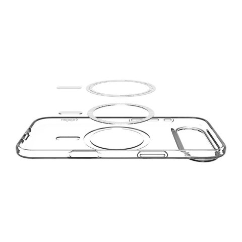 Etui pokrowiec na iPhone 17 Air MagSafe Liquid Crystal - przezroczysto-białe
