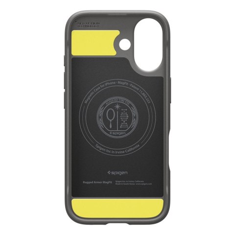 Etui pokrowiec na iPhone 17 MagSafe Rugged Armor Mag - szare