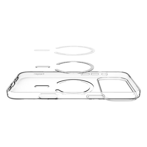 Etui pokrowiec na iPhone 17 Pro MagSafe Liquid Crystal - przezroczysto-białe