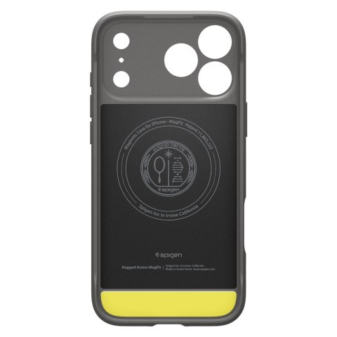 Etui pokrowiec na iPhone 17 Pro MagSafe Rugged Armor Mag - szare
